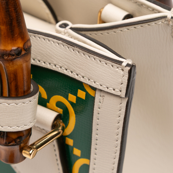 Pre-Loved Gucci Mini Leather Bamboo GG Diana Satchel - Picture 8 of 12